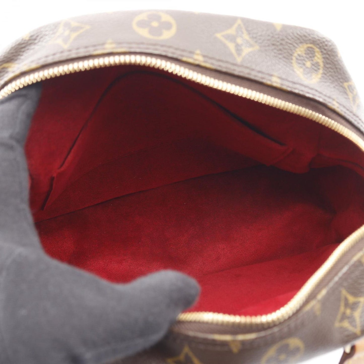 Louis Vuitton Handbag Monogram Canvas Leather — view 3