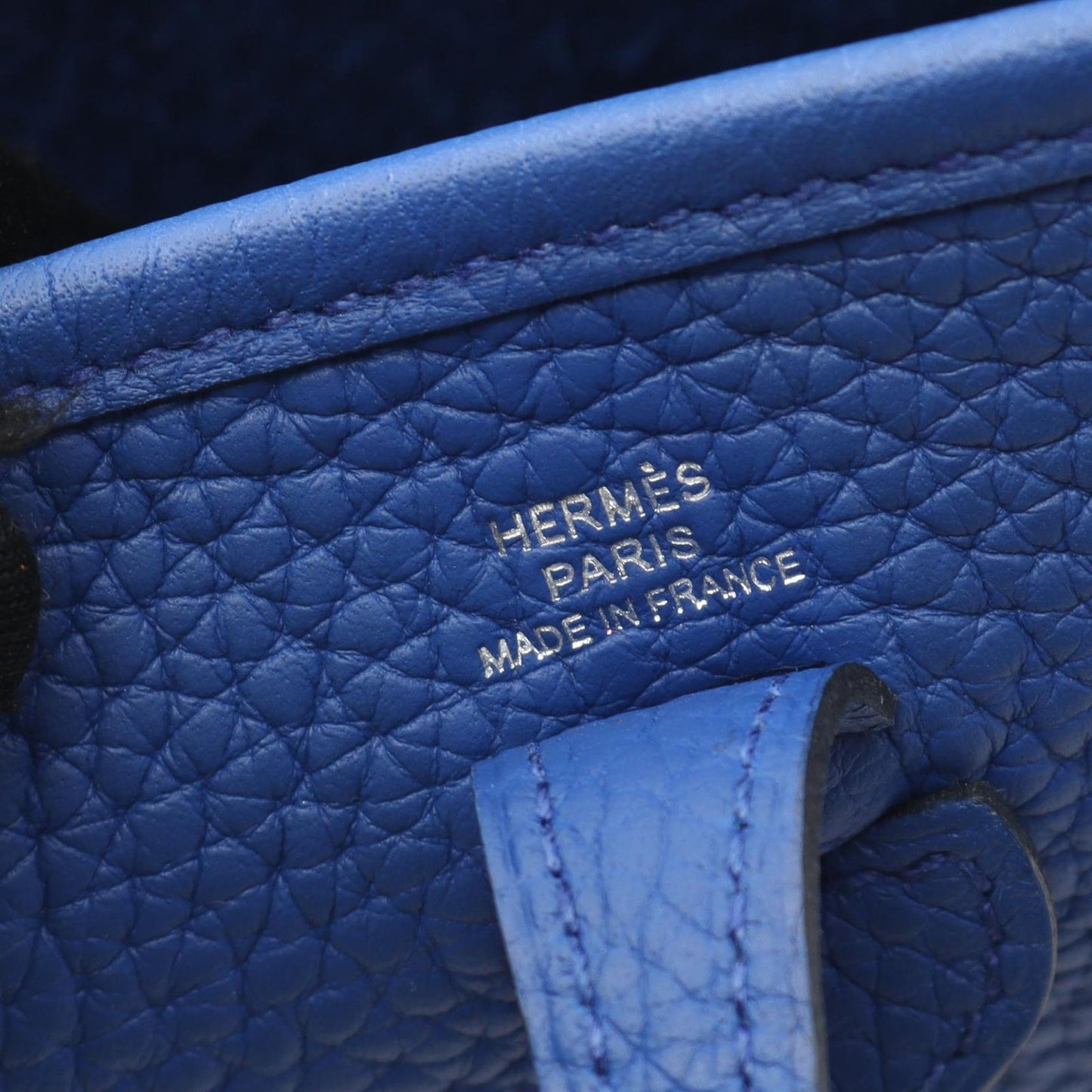 Hermes Shoulder Bag TPM Amazon Blue Ble Leather TPM — view 4