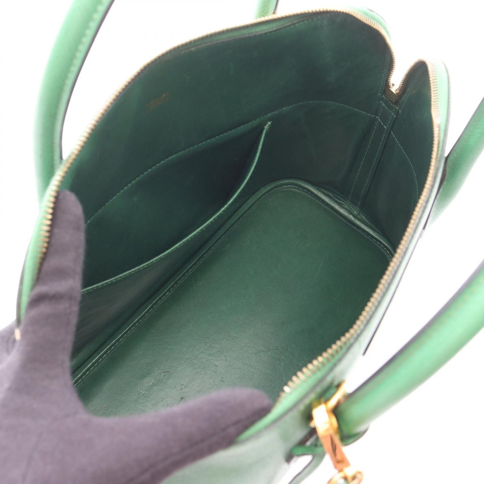 Hermes Handbag Bolide 35 Green — view 3