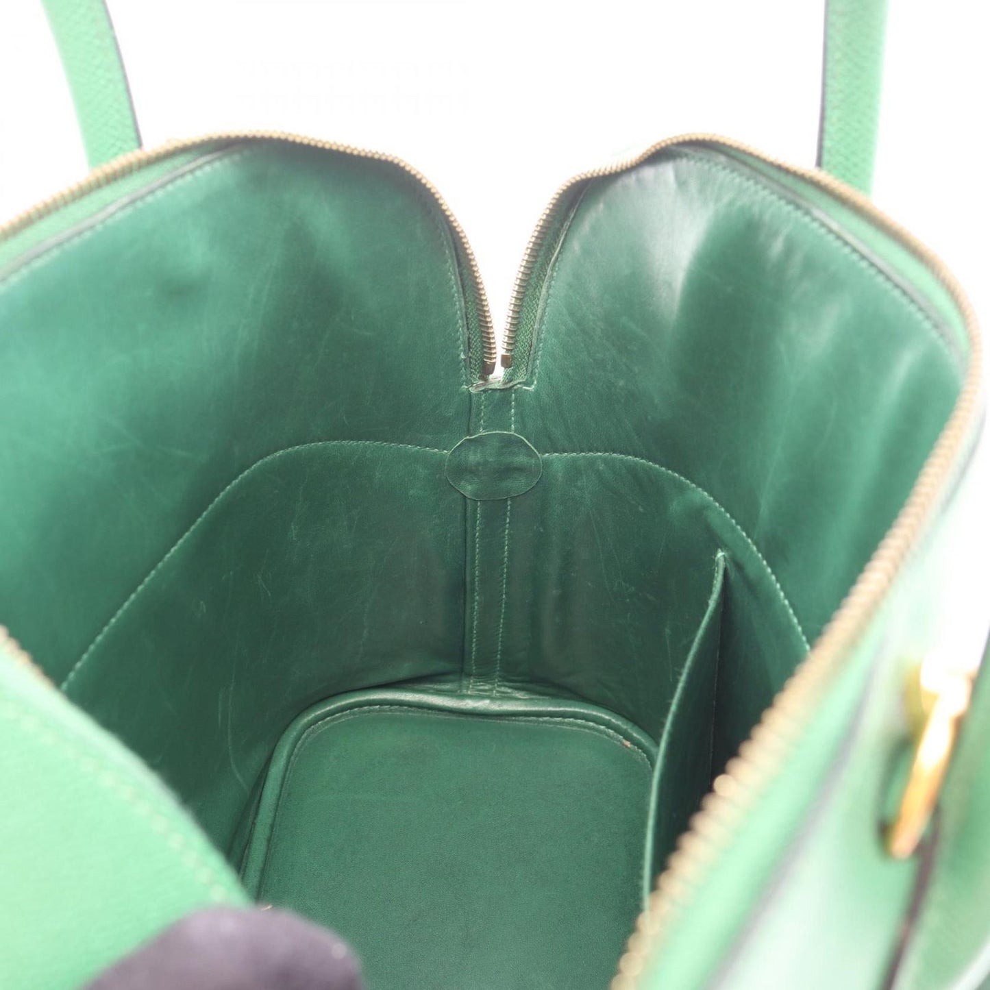 Hermes Handbag Bolide 35 Green — view 6