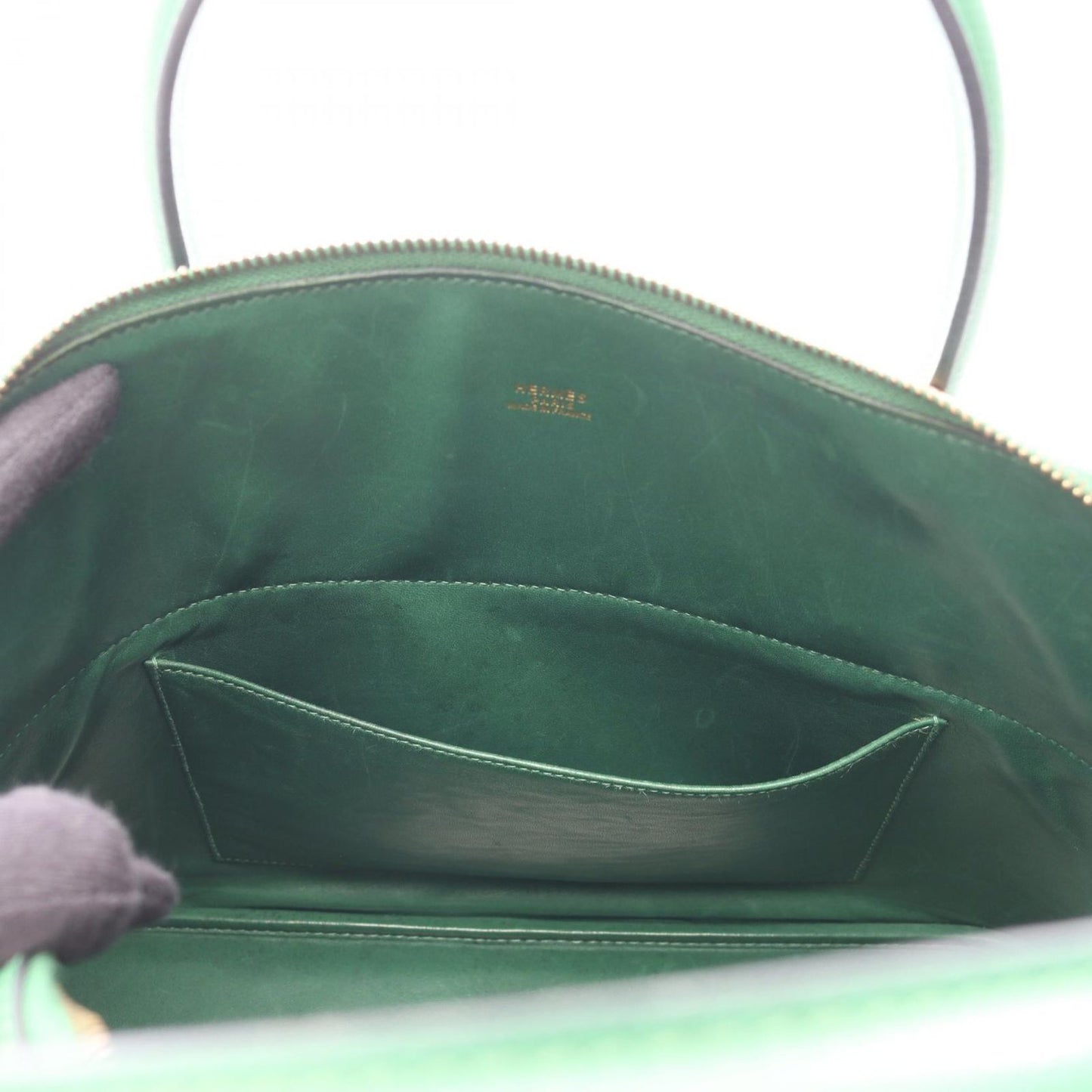 Hermes Handbag Bolide 35 Green — view 9