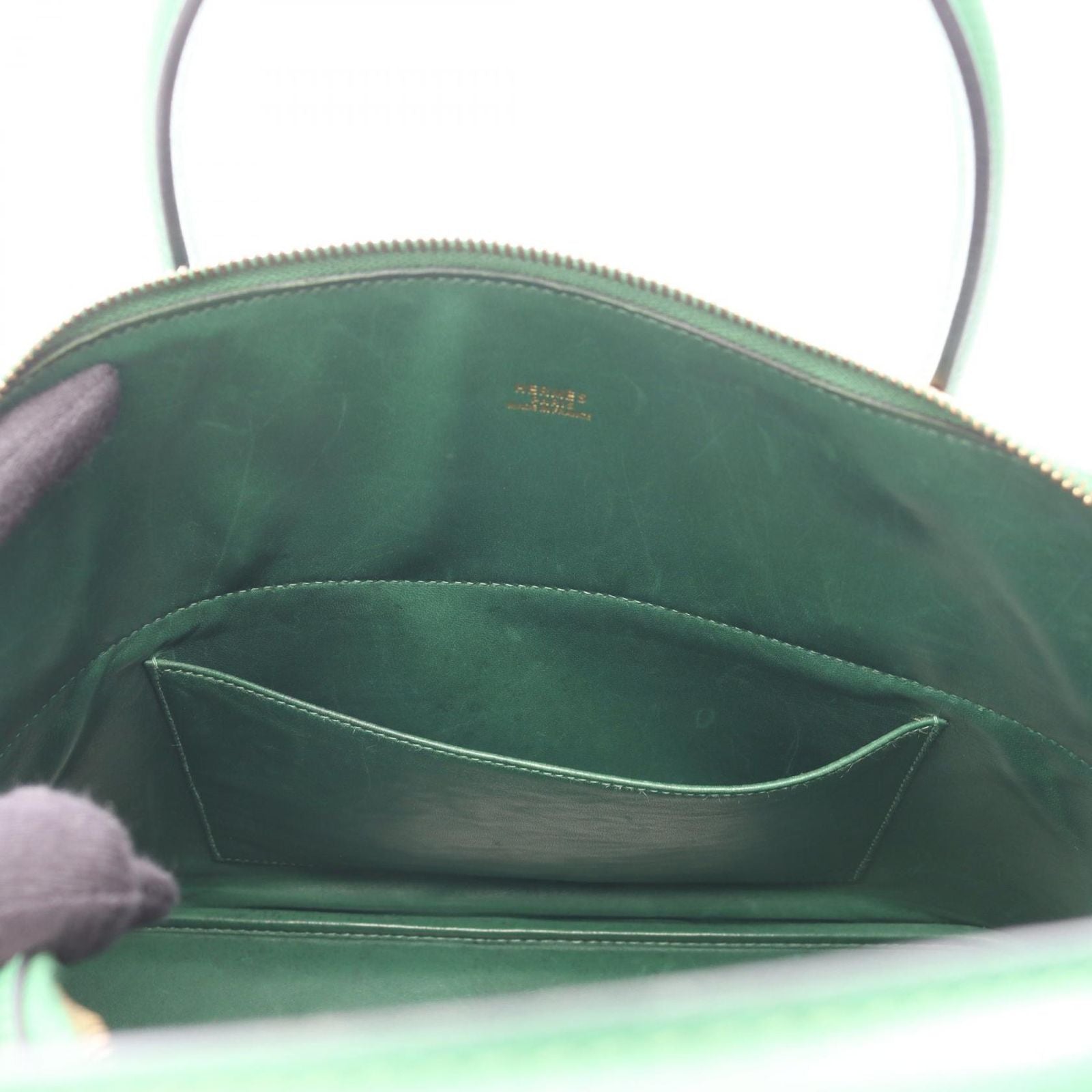 Hermes Handbag Bolide 35 Green — view 9