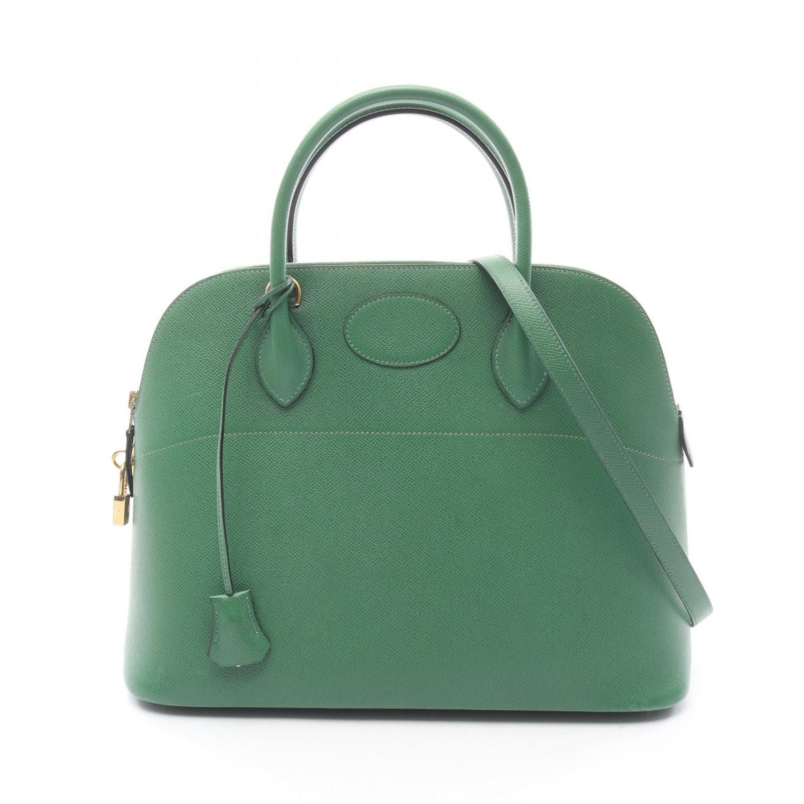 Hermes Handbag Bolide 35 Green