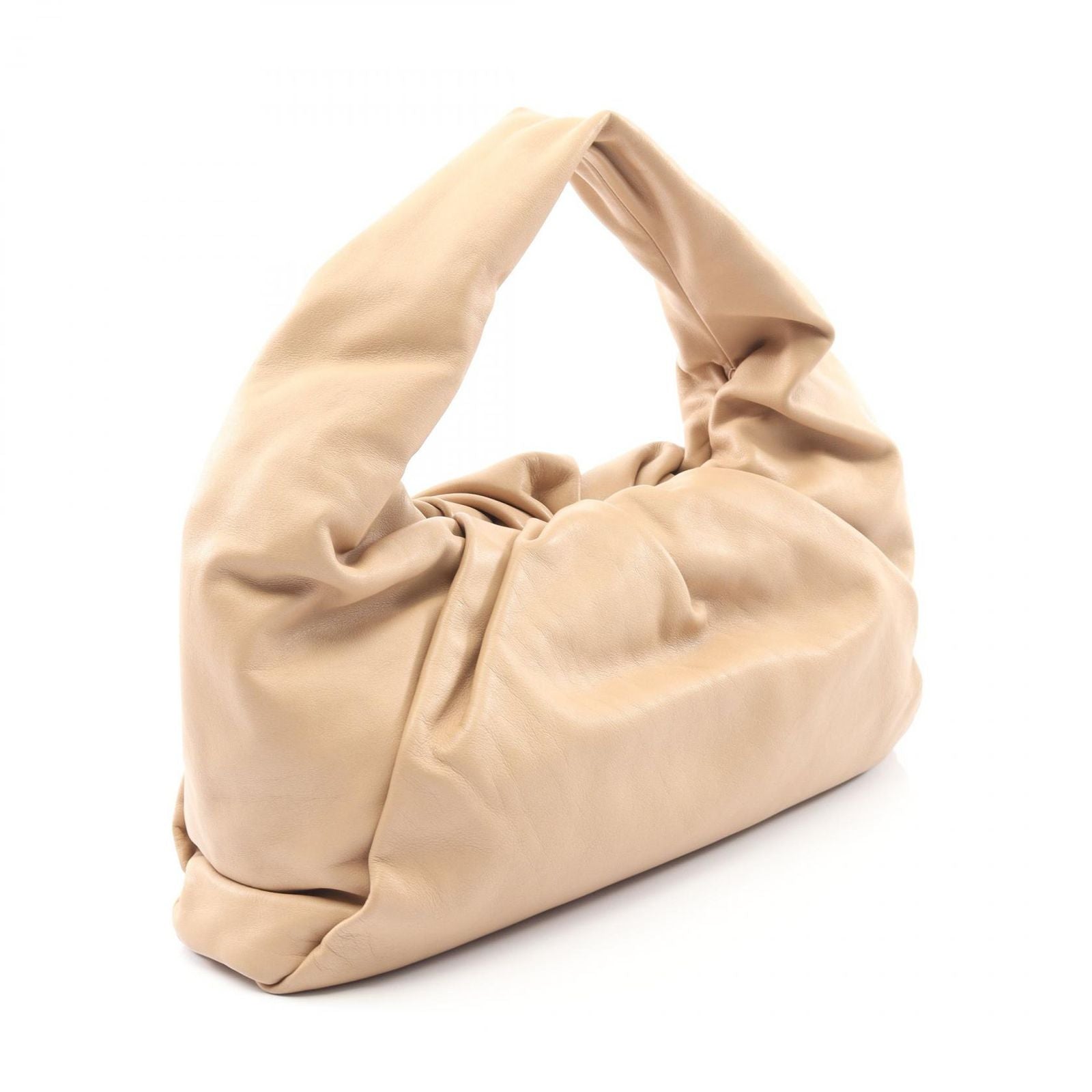 Bottega Veneta Handbag the Sleda Pouch Beige Leather — view 2
