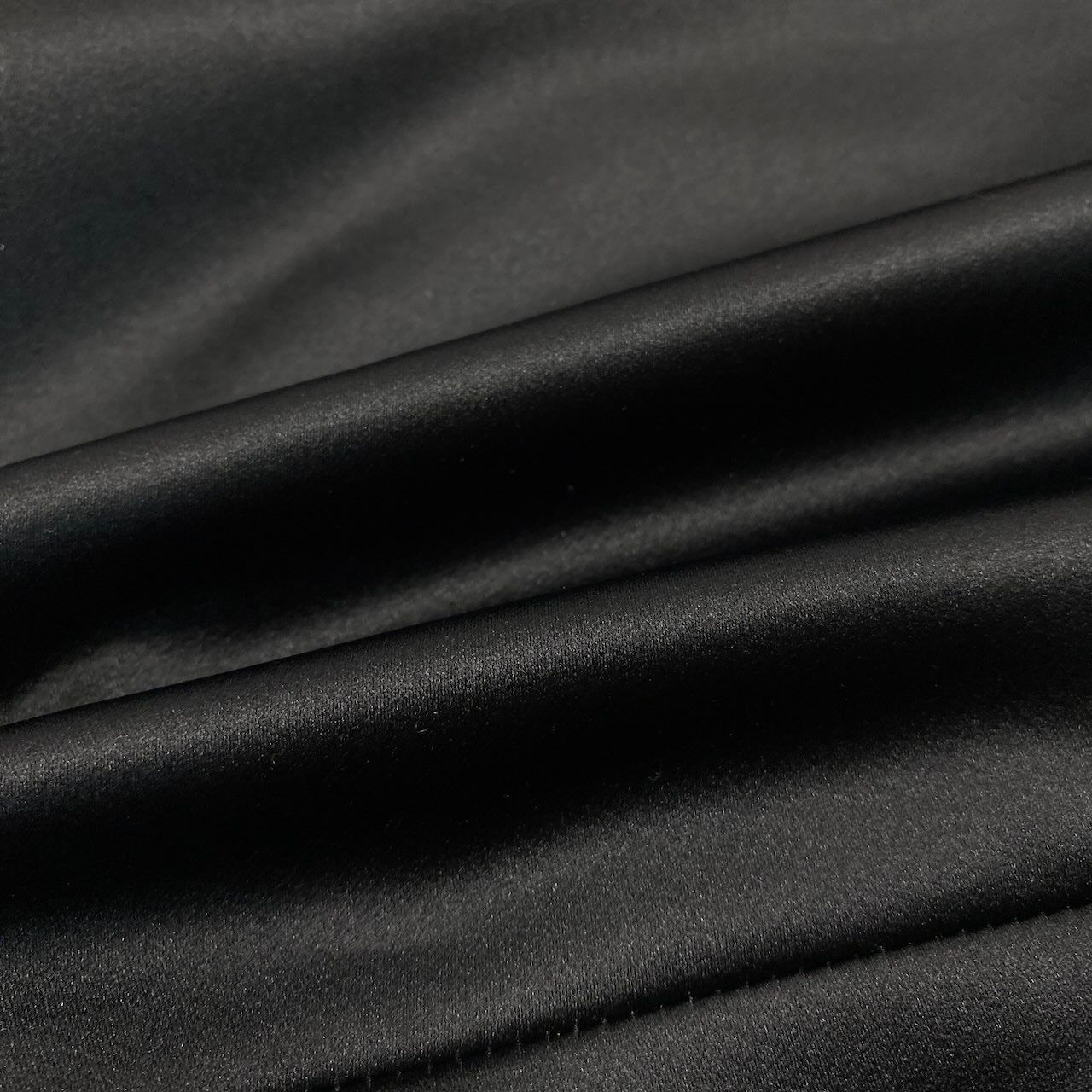 Saint Laurent Yves Satin Jacket Shirt Long Sleeve Gloss Black — view 6