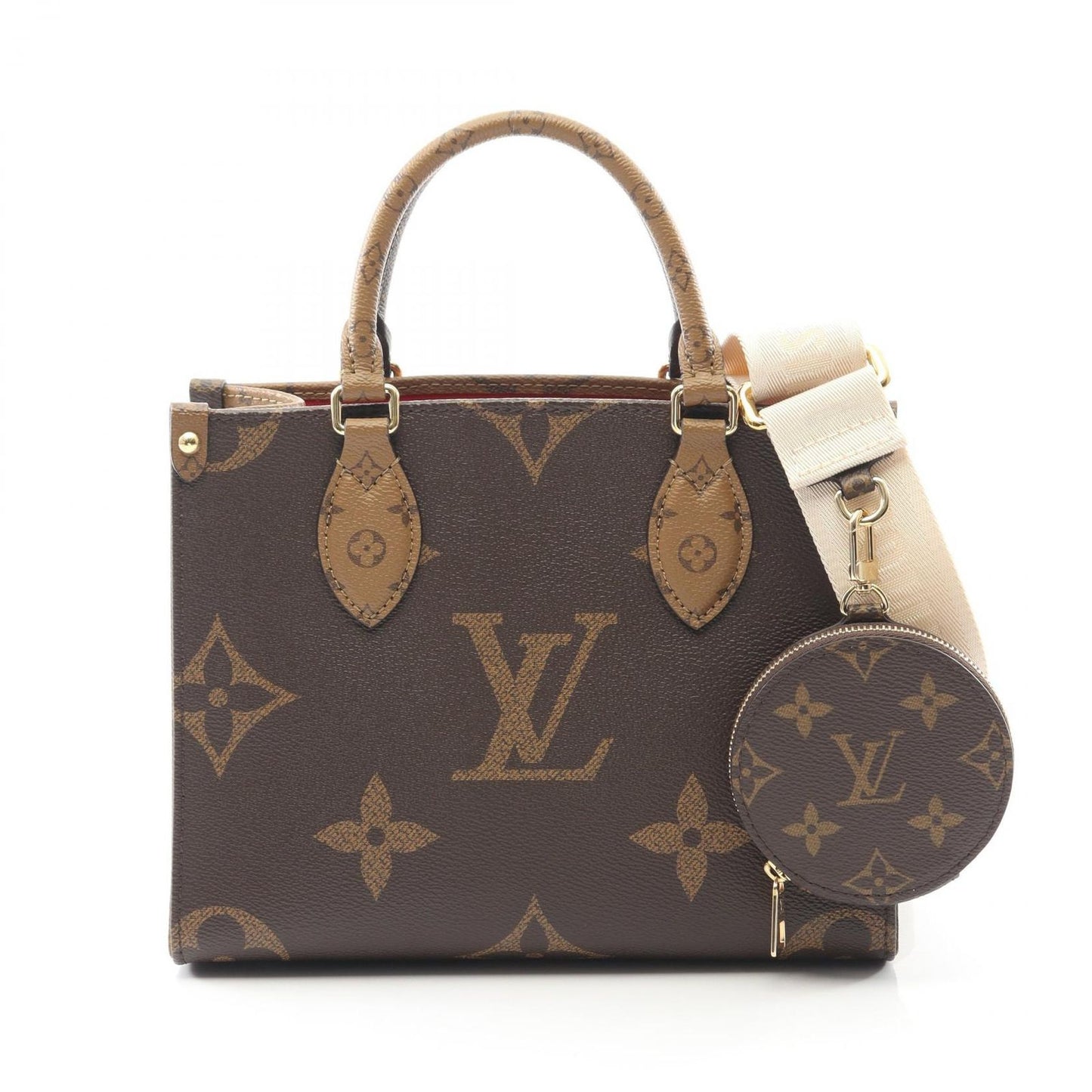 Louis Vuitton Handbag On The Go PM Monogram Canvas