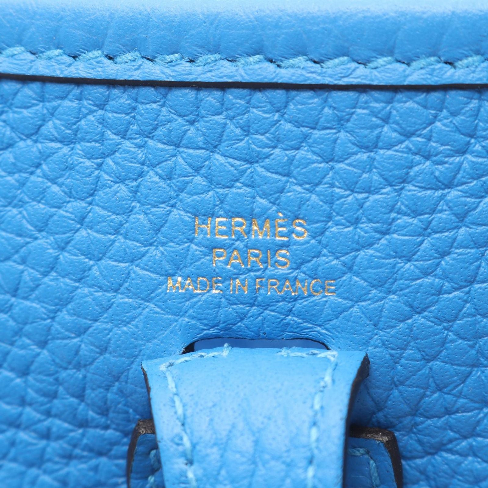 Hermes Shoulder Bag TPM Blue Dela — view 4