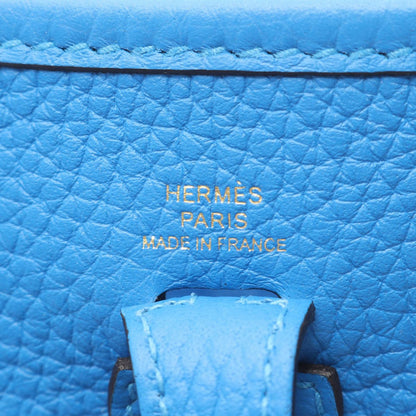 Hermes Shoulder Bag TPM Blue Dela — view 4