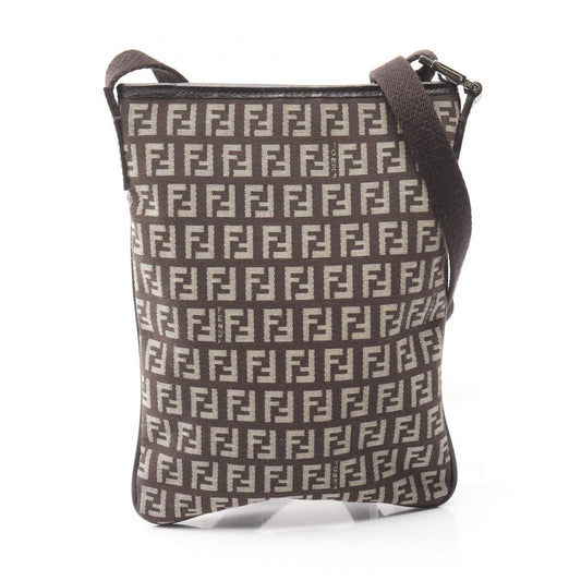 Fendi Shoulder Bag of Da Ninebrown Canvas Leather