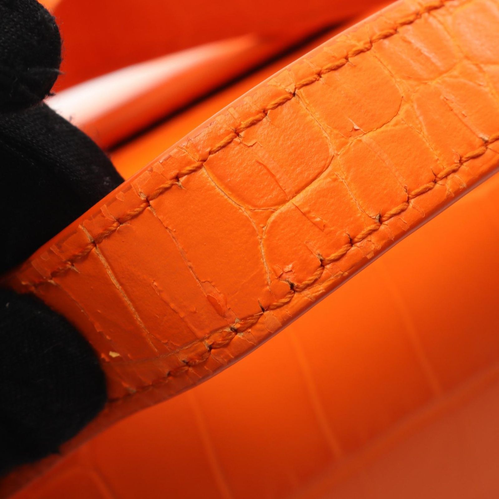 Balenciaga Shoulder Bag Gossip Orange Leather Year of the Tiger — view 8