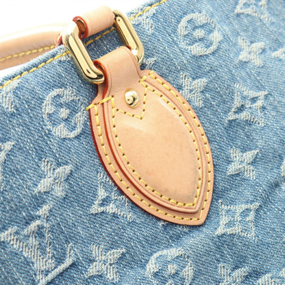 Louis Vuitton Tote On The Go MM LV Monogram Denim Leather LV — view 9