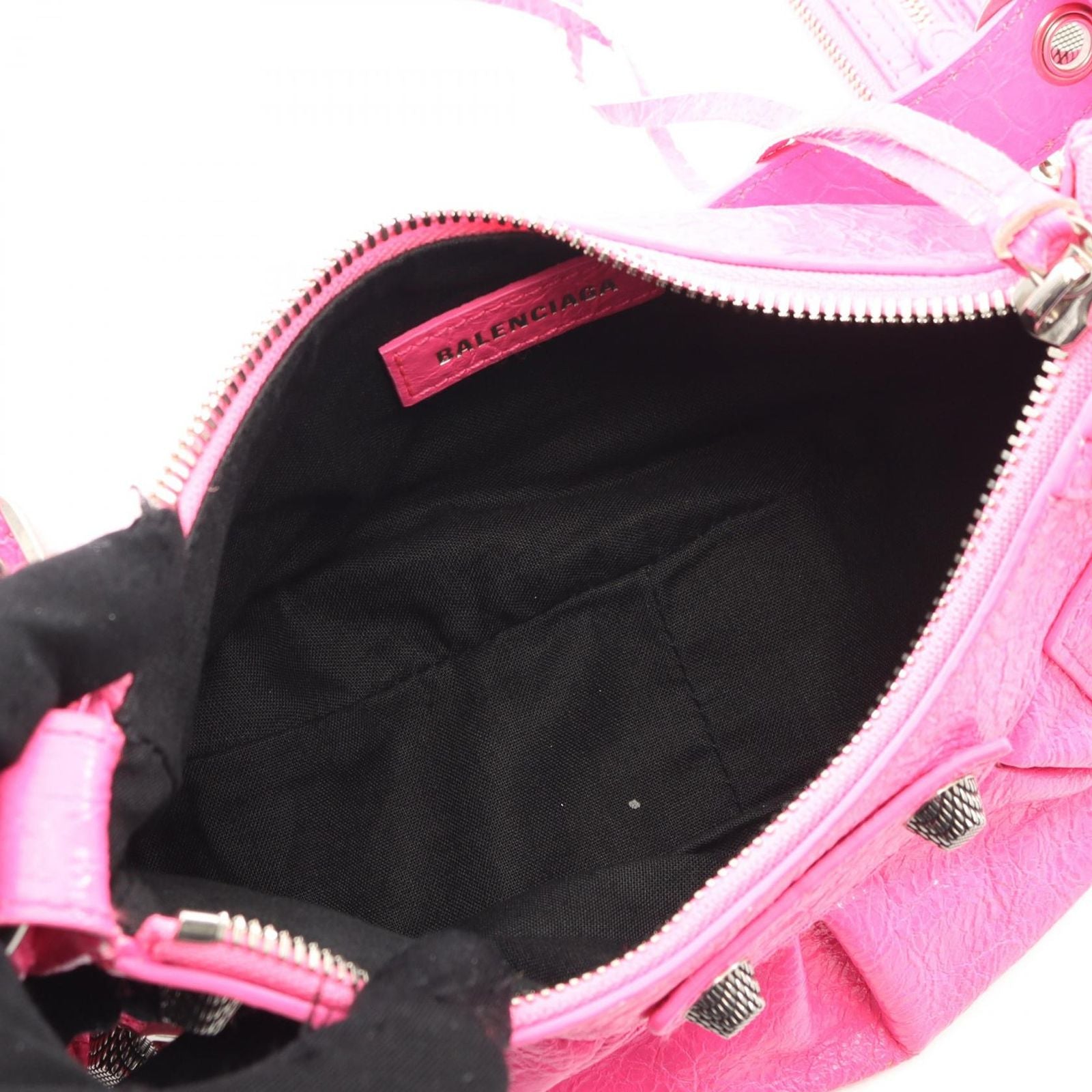 Balenciaga Shoulder Bag Cagole Pink Leather XS — view 3