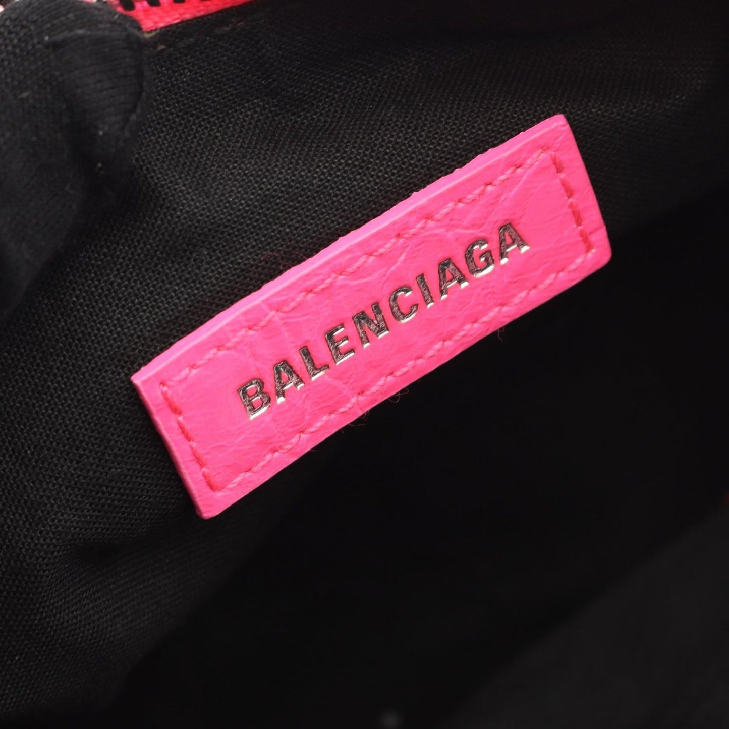 Balenciaga Shoulder Bag Cagole Pink Leather XS — view 4