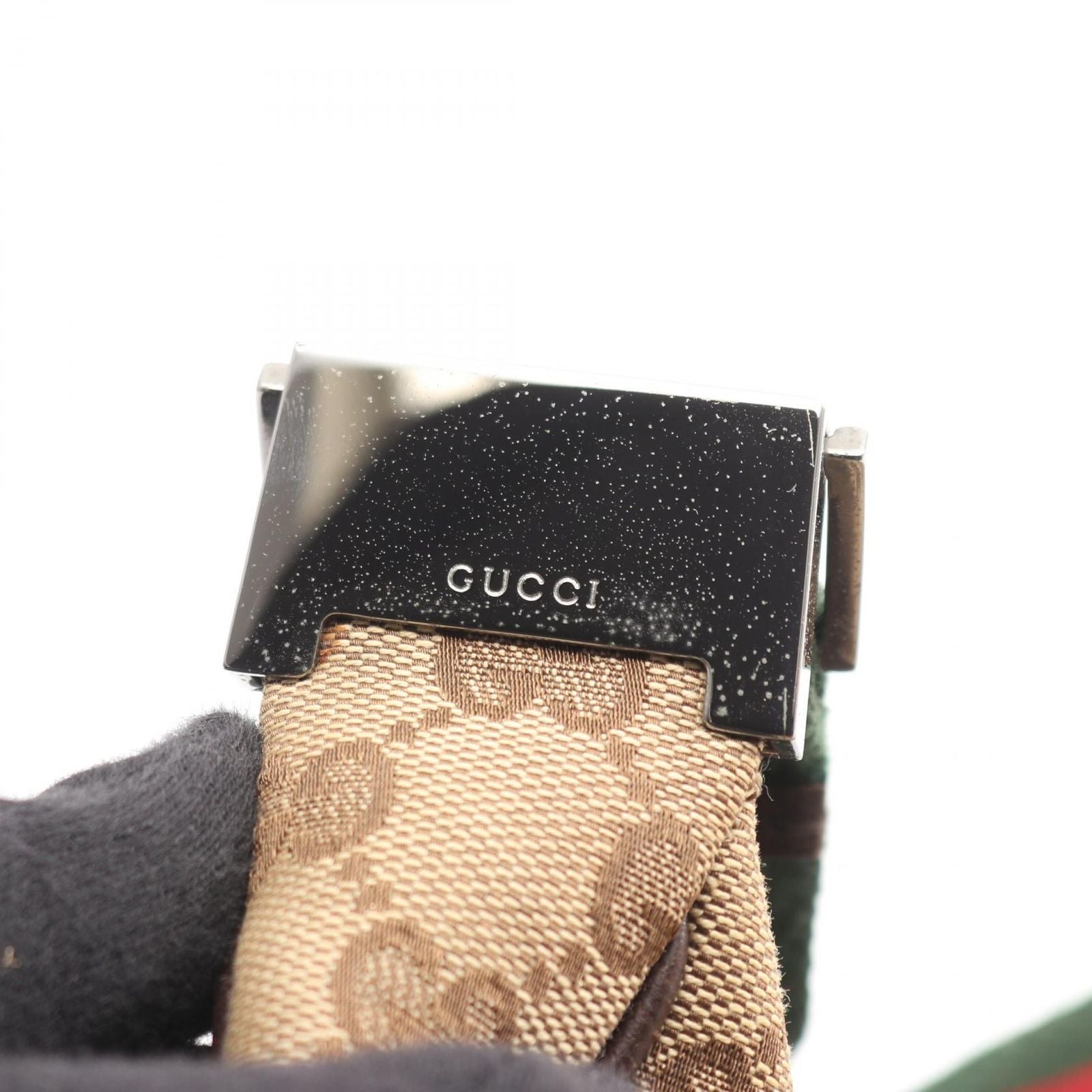 Gucci Shoulder Bag Sherry Line GG Canvas Beige Da Brown — view 8