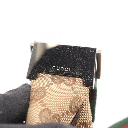 Gucci Shoulder Bag Sherry Line GG Canvas Beige Da Brown — view 8