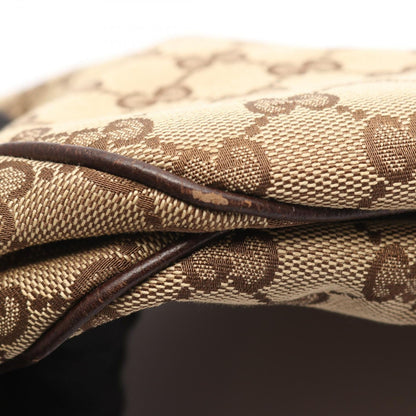 Gucci Shoulder Bag Sherry Line GG Canvas Beige Da Brown — view 6