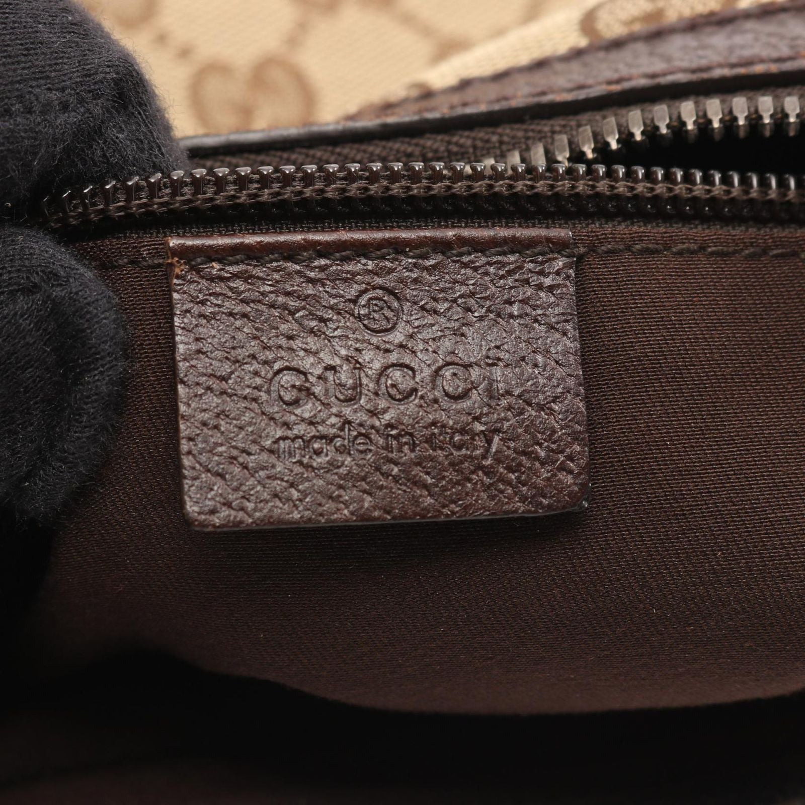 Gucci Shoulder Bag Sherry Line GG Canvas Beige Da Brown — view 4