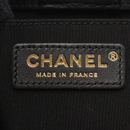 Chanel Shoulder Bag Quilted CC Logo Black Lambskin Smo Acco Dion Che Nsholda — view 4