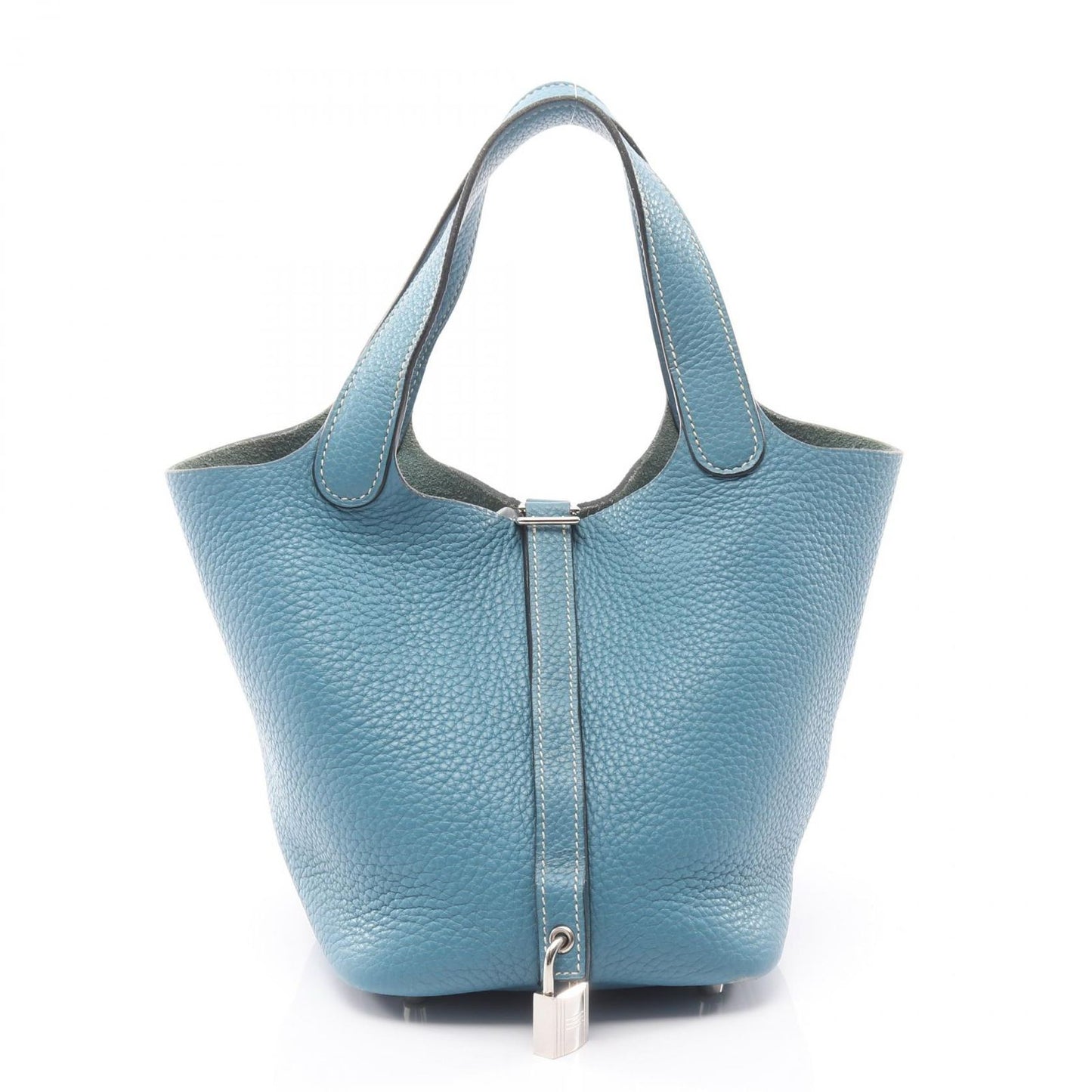 Hermes Handbag Picotin Lock PM Blue Leather