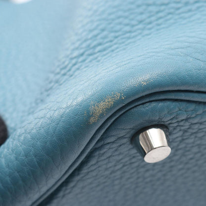 Hermes Handbag Picotin Lock PM Blue Leather — view 9