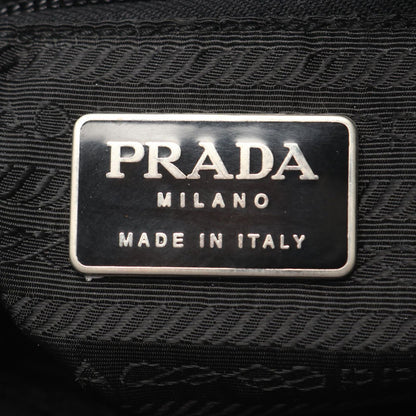Prada Handbag Black Nylon Triangle Logo — view 4