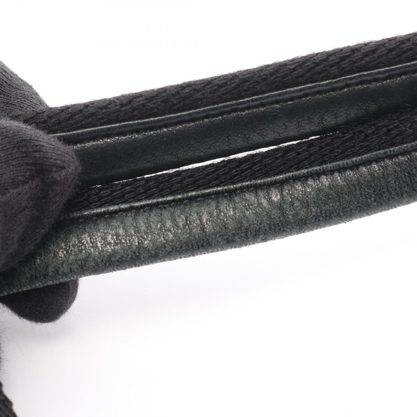 Prada Handbag Black Nylon Triangle Logo — view 5