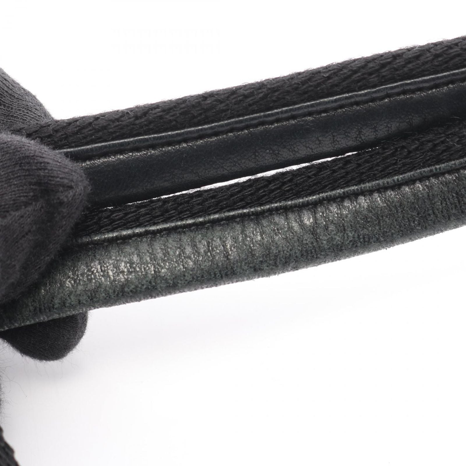 Prada Handbag Black Nylon Triangle Logo — view 5