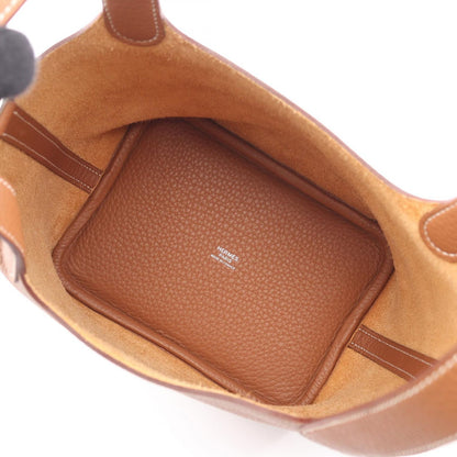 Hermes Handbag Picotin Lock PM Gold Leather — view 3