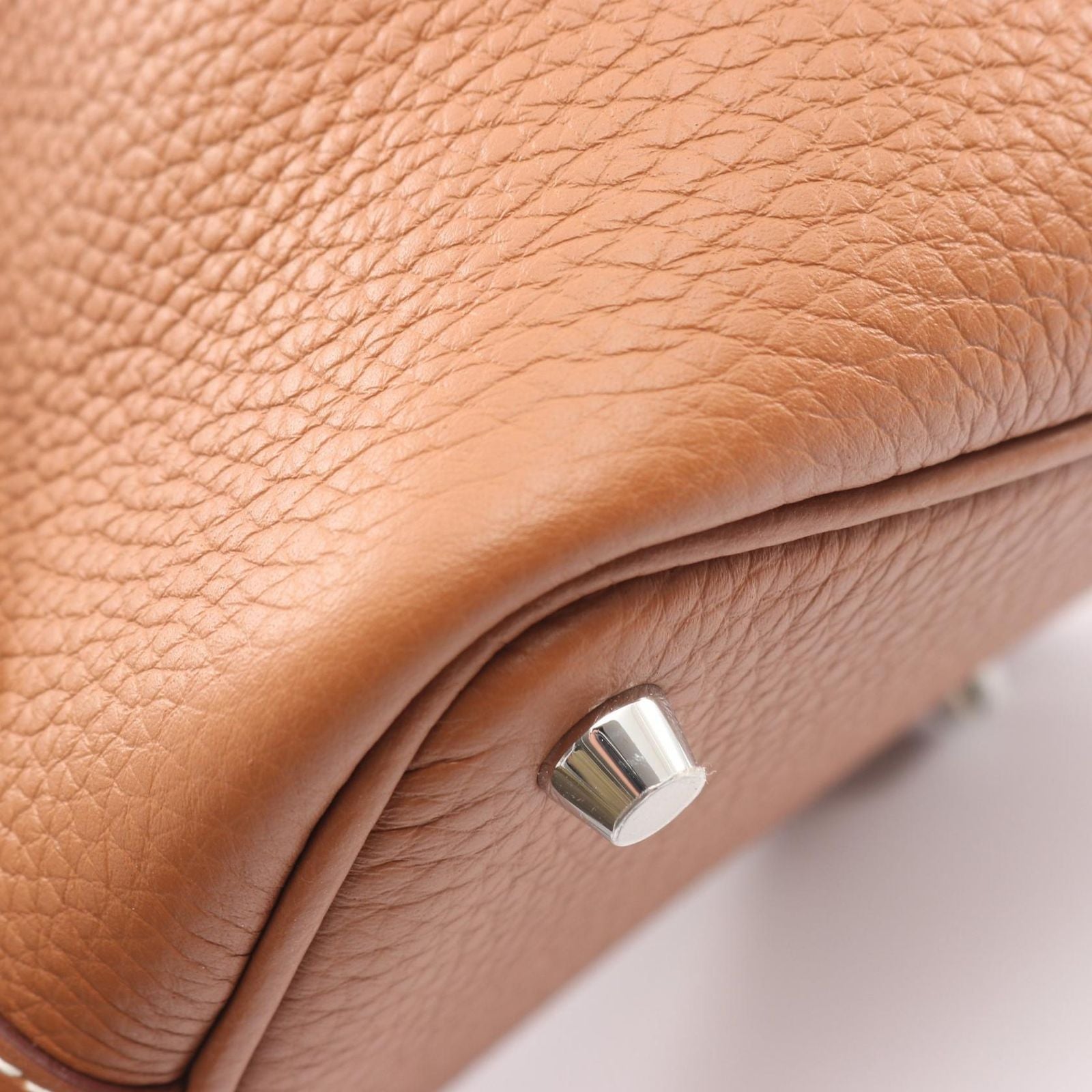 Hermes Handbag Picotin Lock PM Gold Leather — view 7