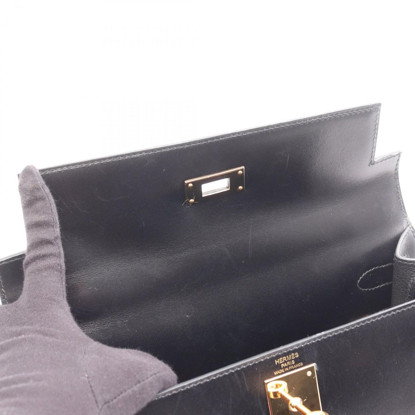 Hermes Handbag Kelly 28 CC Black — view 7