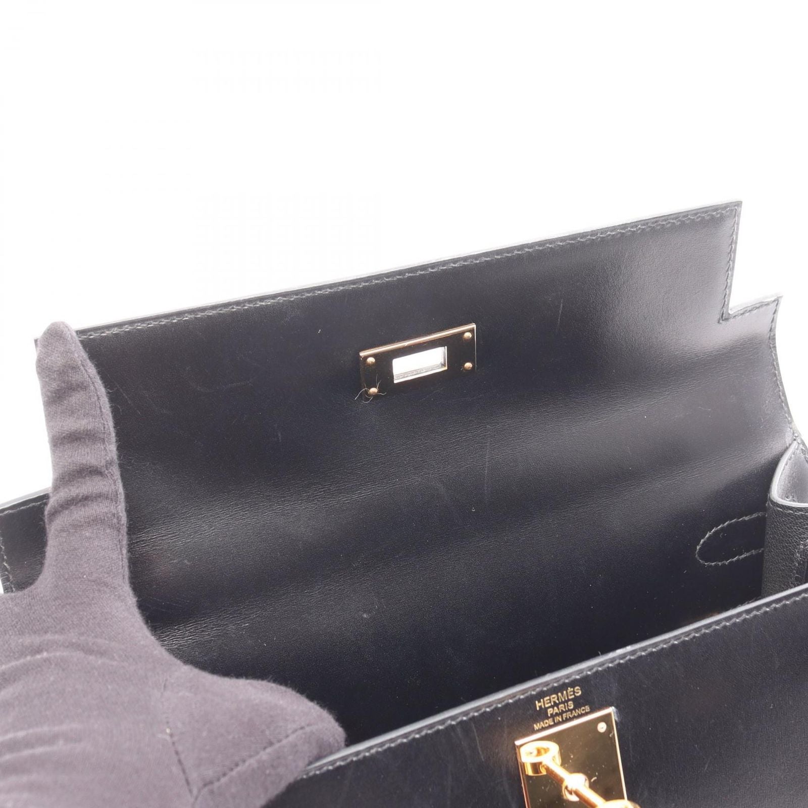 Hermes Handbag Kelly 28 CC Black — view 7