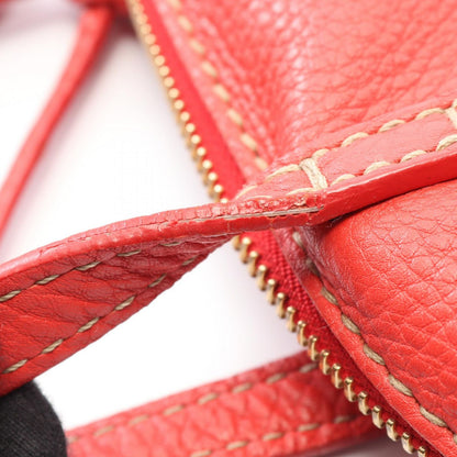 Fendi Shoulder Bag Selleria Toe Red Leather — view 7