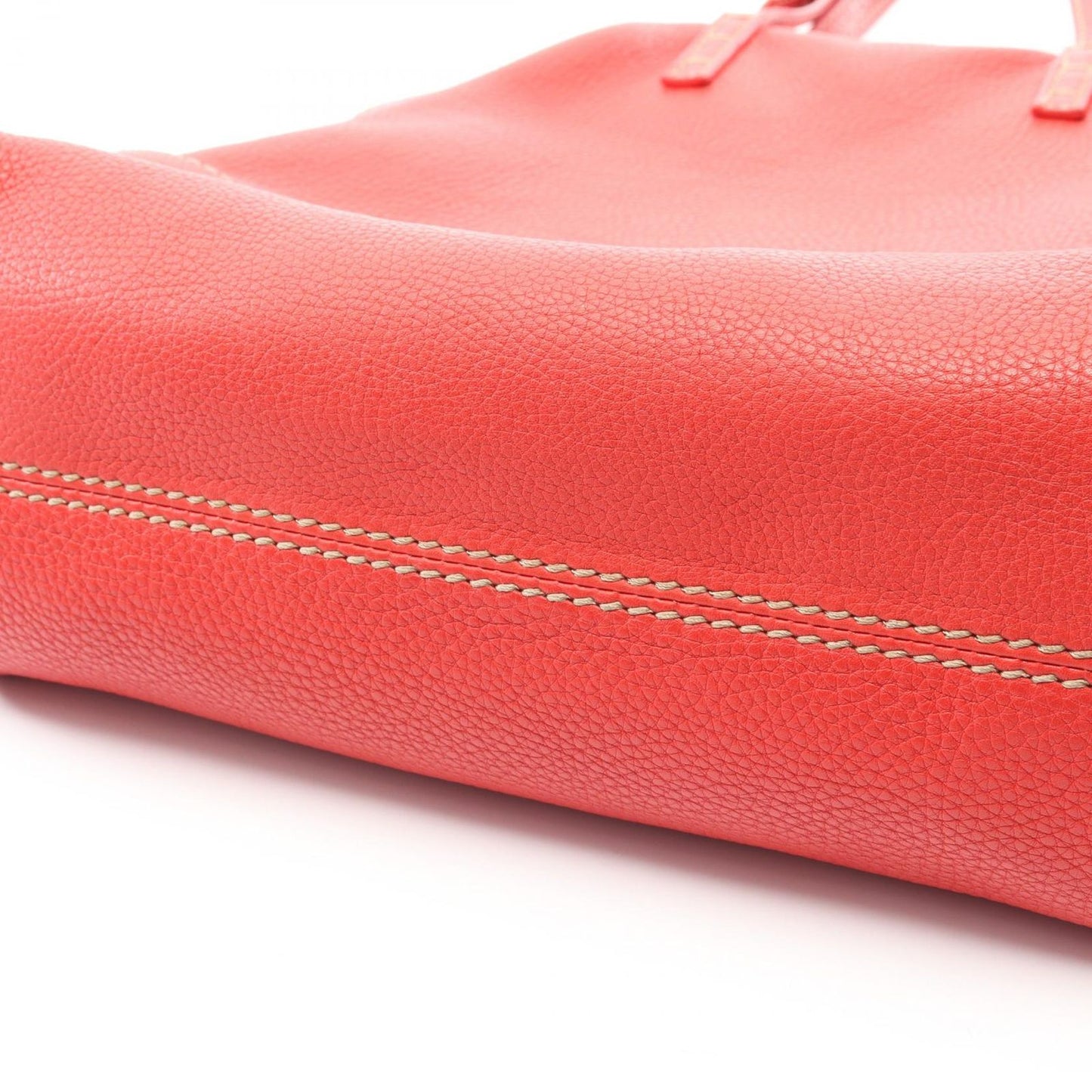 Fendi Shoulder Bag Selleria Toe Red Leather — view 8
