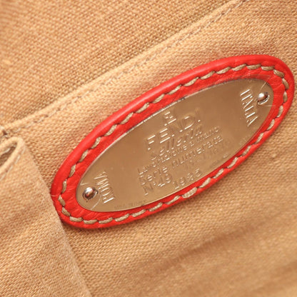 Fendi Shoulder Bag Selleria Toe Red Leather — view 4