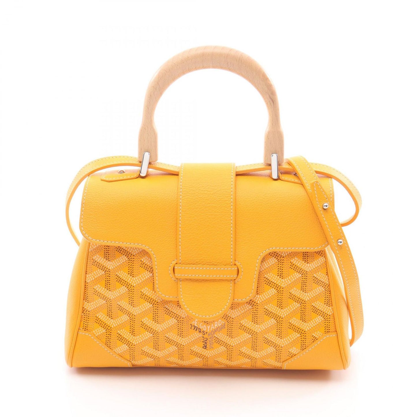 Goyard Goya Handbag Saigon Mini Minty 08 Yellow Co Ting Canvas Leather Mini