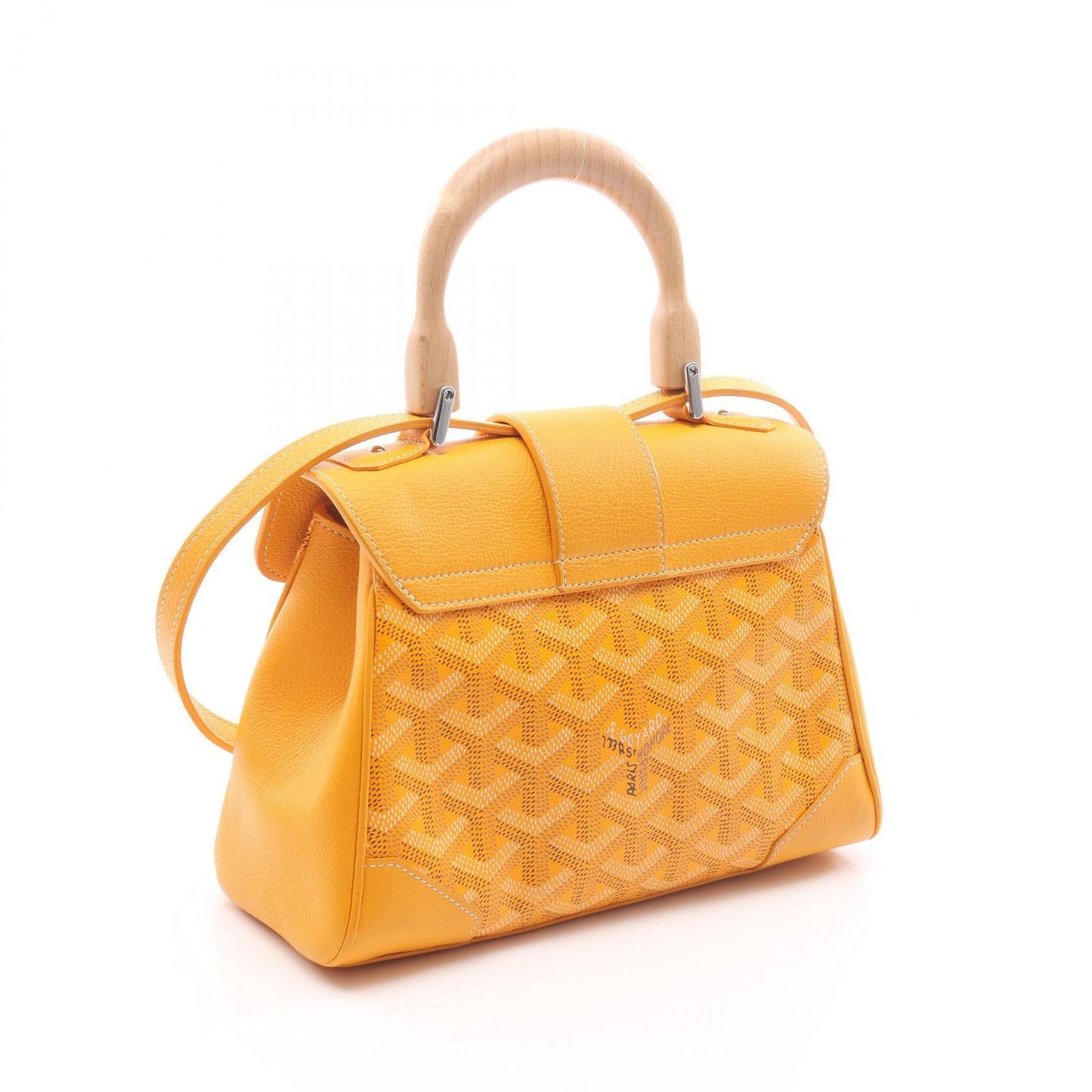 Goyard Goya Handbag Saigon Mini Minty 08 Yellow Co Ting Canvas Leather Mini — view 2