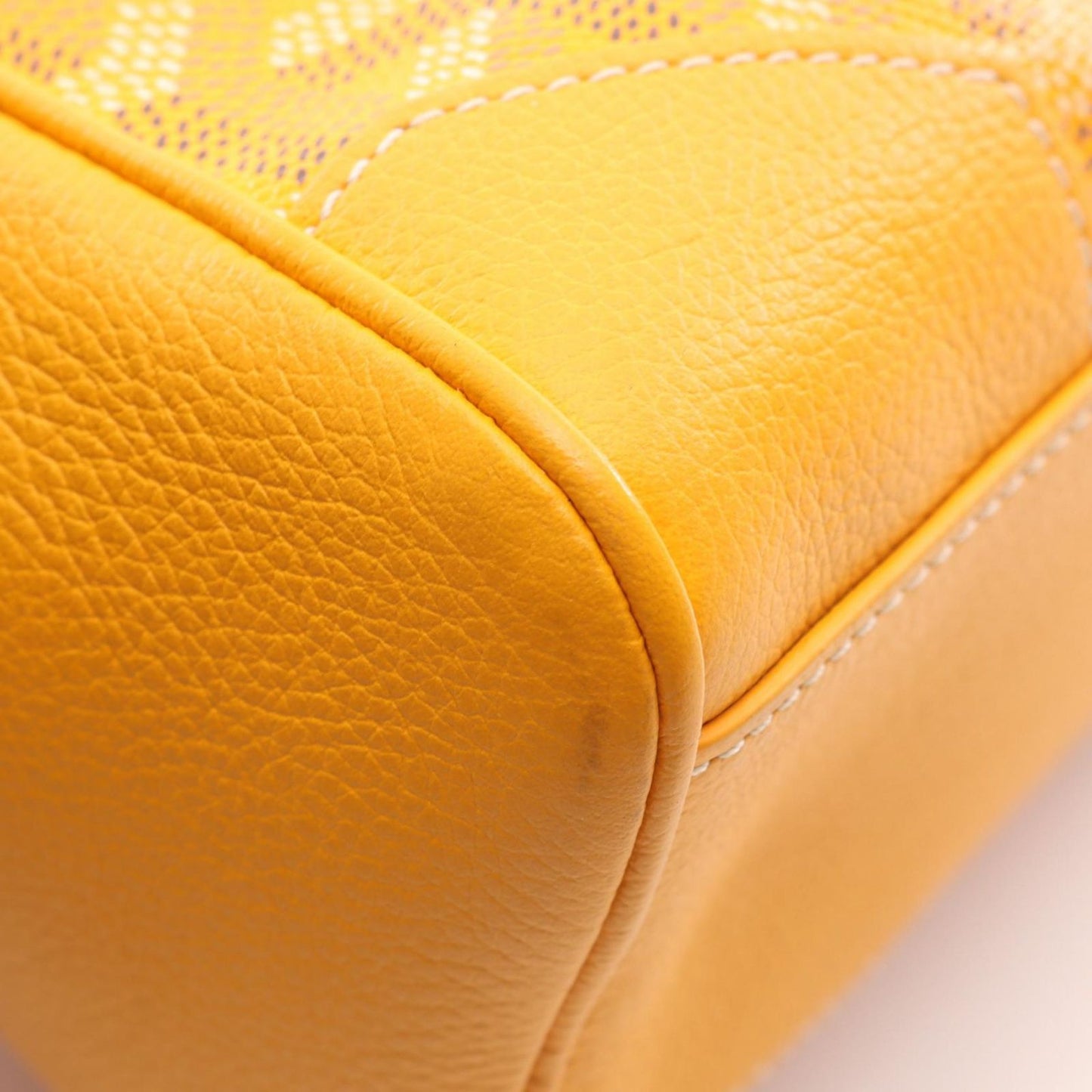 Goyard Goya Handbag Saigon Mini Minty 08 Yellow Co Ting Canvas Leather Mini — view 6