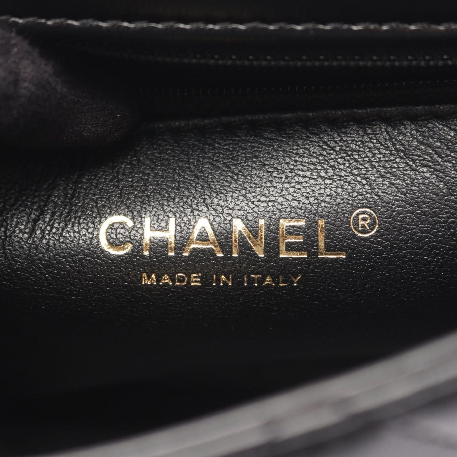 Chanel Shoulder Bag Quilted Small Lutop Handle Black Leather Top 2-Way Chang — view 4