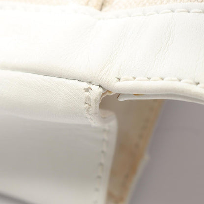 Chanel Handbag Wild Stitch Natural White Canvas Leather Quilted — view 9