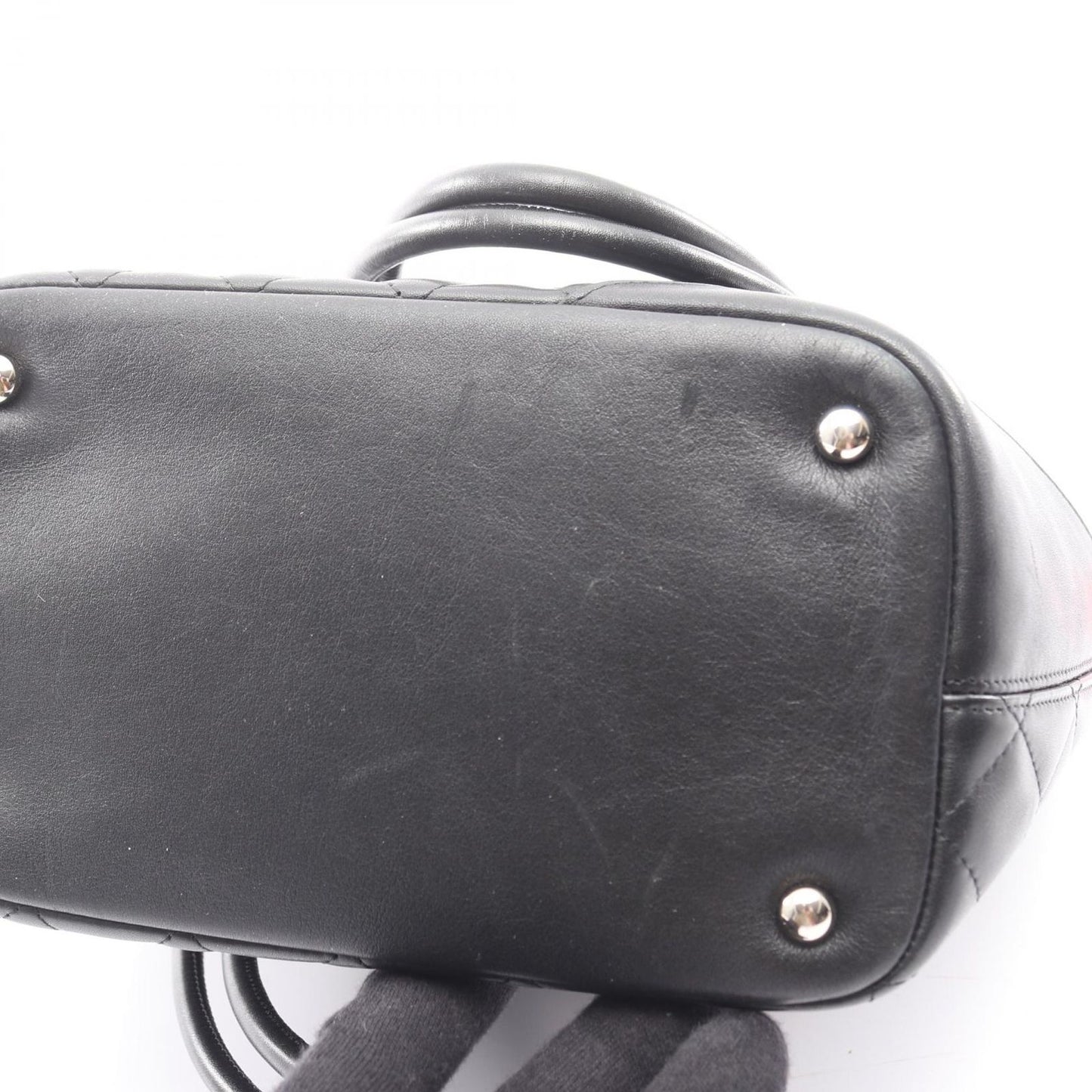 Chanel Tote Cambon Line Black Enamel Leather Patent — view 9