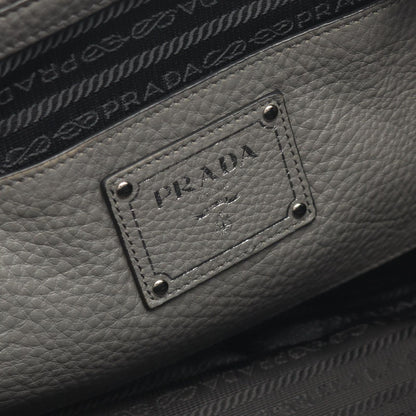 Prada Tote Vitello Daino Gray Leather Suce — view 4