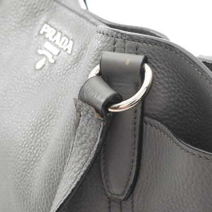 Prada Tote Vitello Daino Gray Leather Suce — view 5