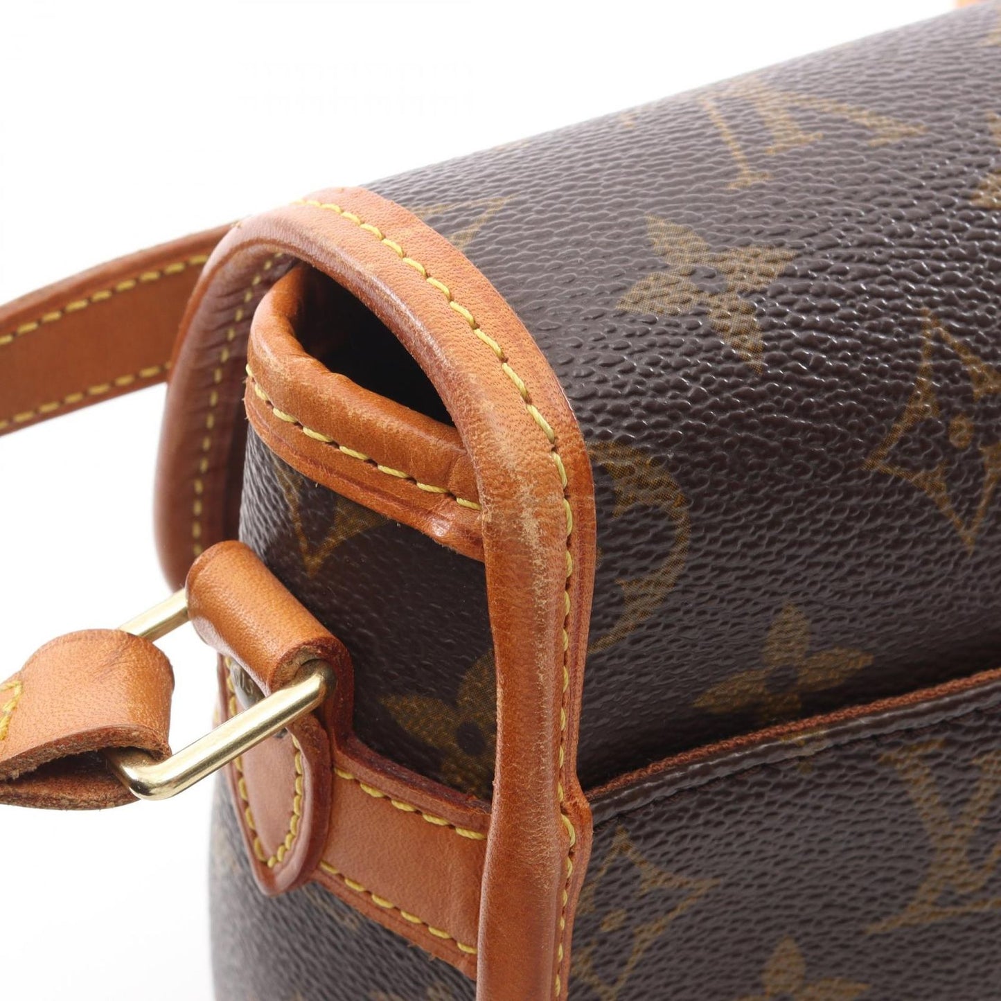 Louis Vuitton Shoulder Bag Sologne Coating Ting Canvas Leather — view 8