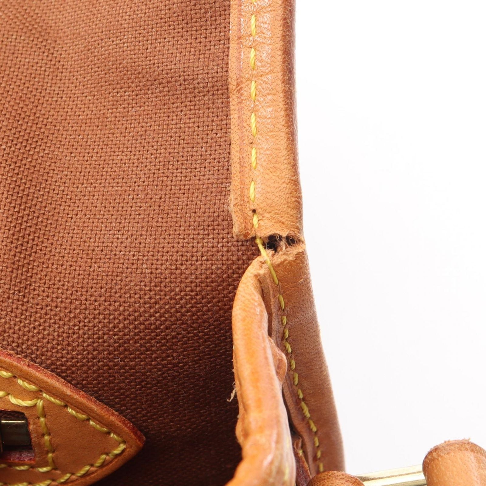 Louis Vuitton Shoulder Bag Sologne Coating Ting Canvas Leather — view 7