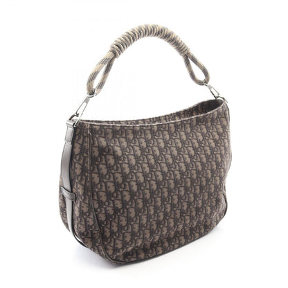 Dior Shoulder Bag Da Cu Brown Canvas Leather Oh Oblique Cu Saddle Soft — view 2