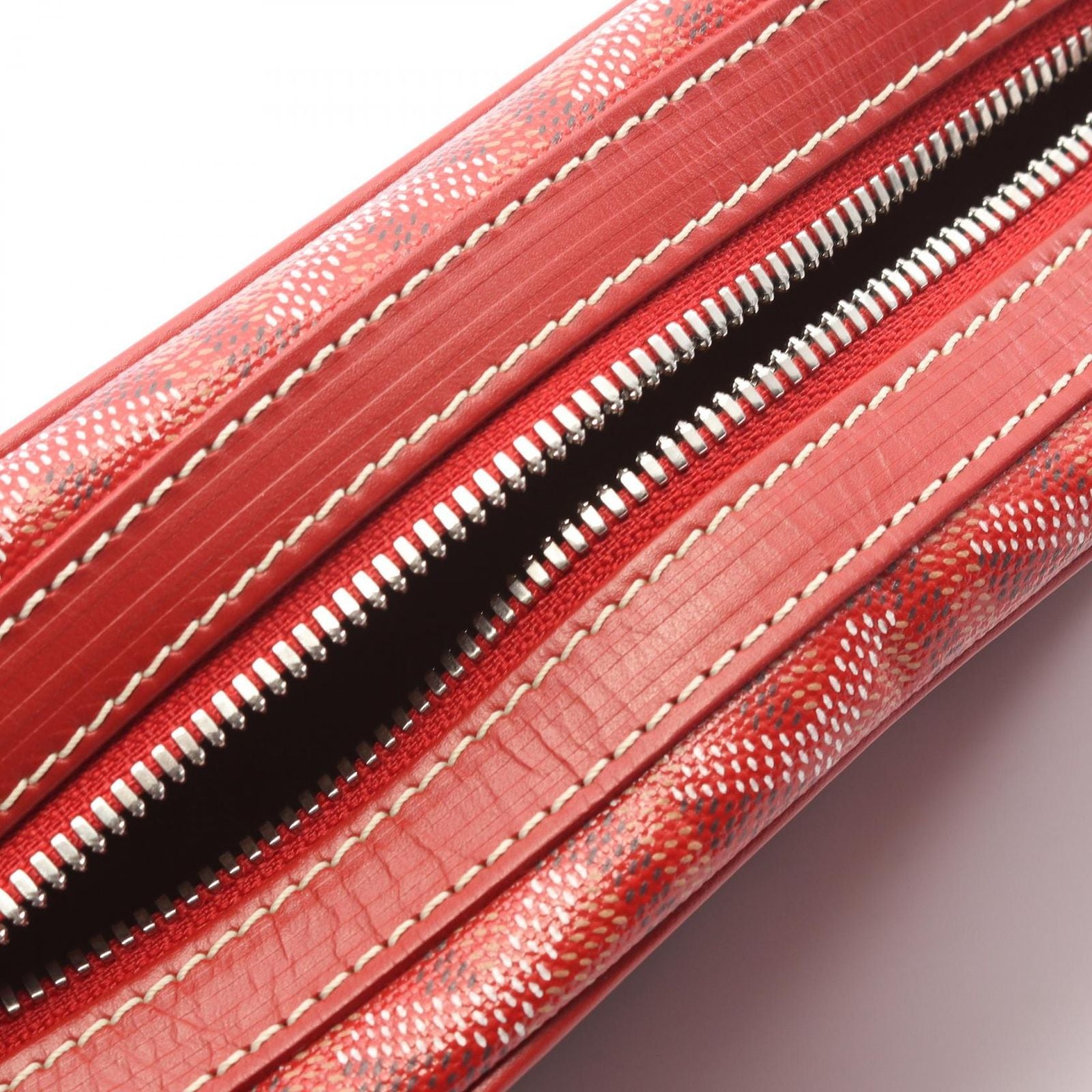 Goyard Goya Shoulder Bag Cup Vert PM Red Co Ting Canvas Leather — view 5