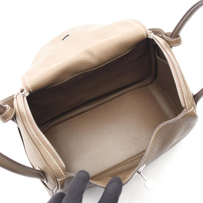 Hermes Shoulder Bag Lindy 26 Etoupe Leather — view 3