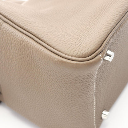 Hermes Shoulder Bag Lindy 26 Etoupe Leather — view 8