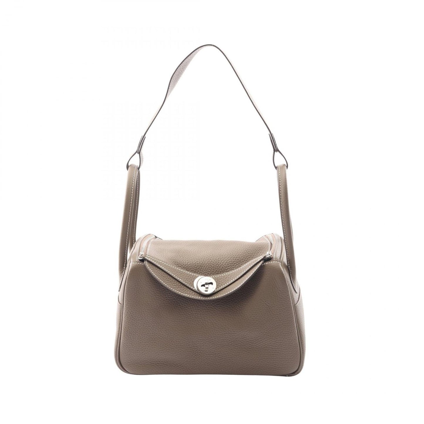 Hermes Shoulder Bag Lindy 26 Etoupe Leather