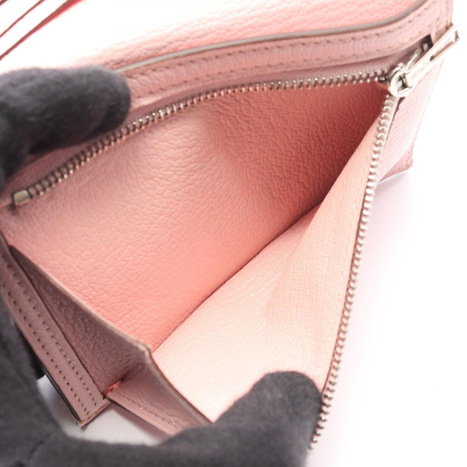 Hermes Bifold Wallet Bearn Compact Lo Zusakura Leather — view 6